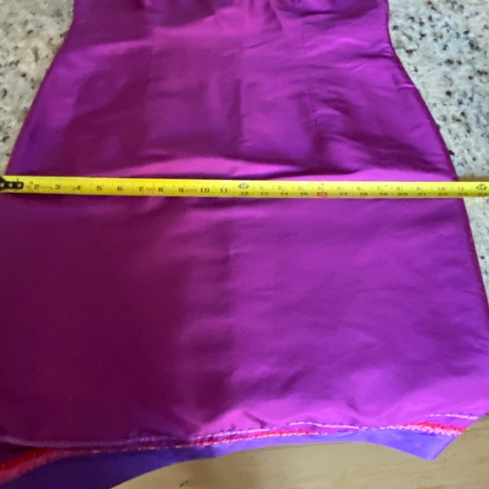 Vintage Jillian Jones Purple Silk Beaded Cocktail Dress Sleeveless Zip Back - Picture 13 of 13